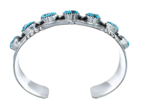Native American Navajo Turquoise Sterling Silver Cuff Bracelet JX130579